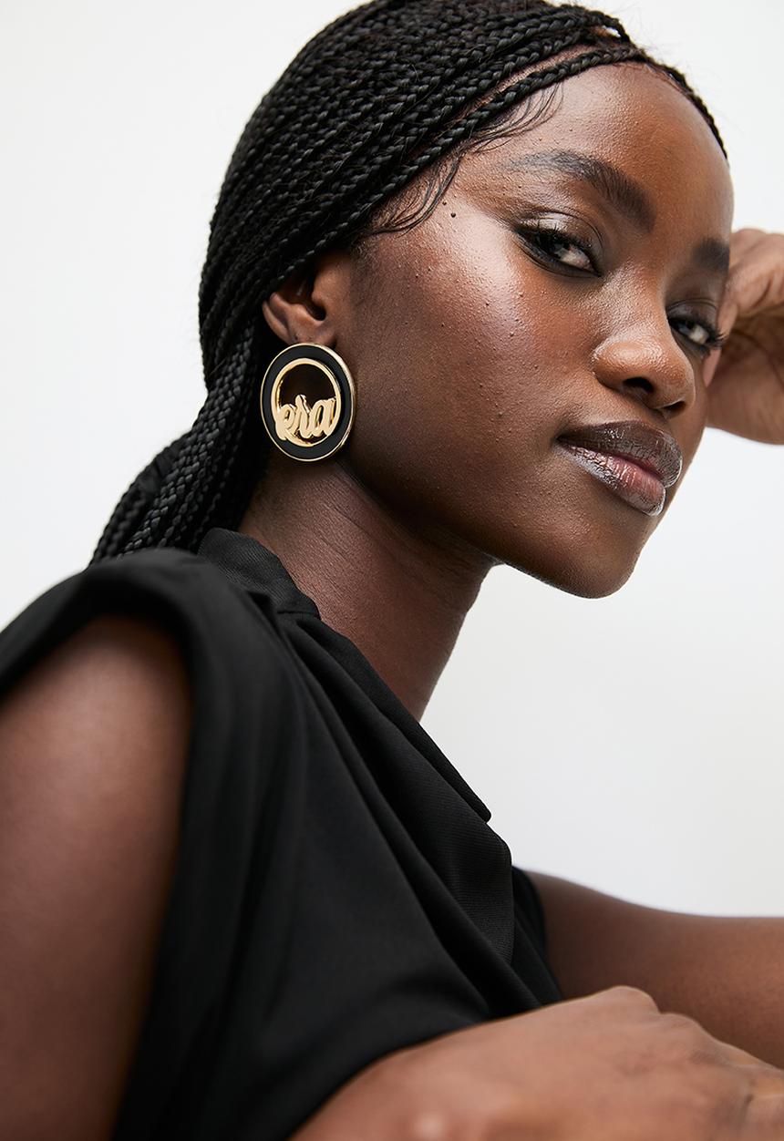 ERA by DJ Zinhle - Diva Earrings - gold & black