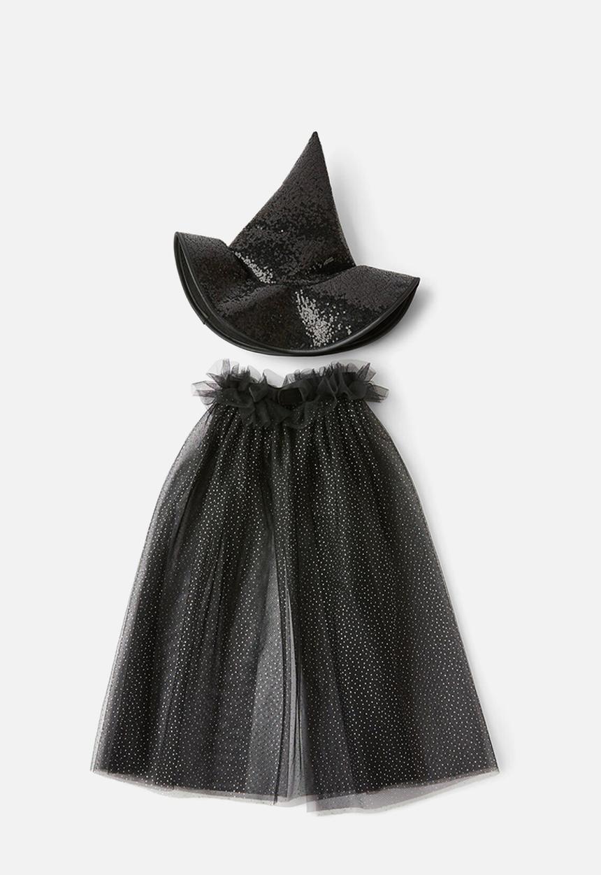 Cotton On - Kids dress up set - black shimmer/witch
