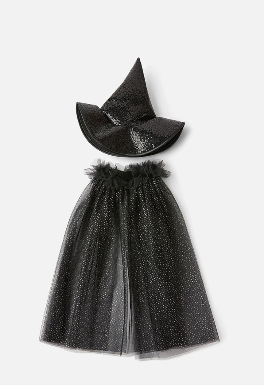 Cotton On - Kids dress up set - black shimmer/witch