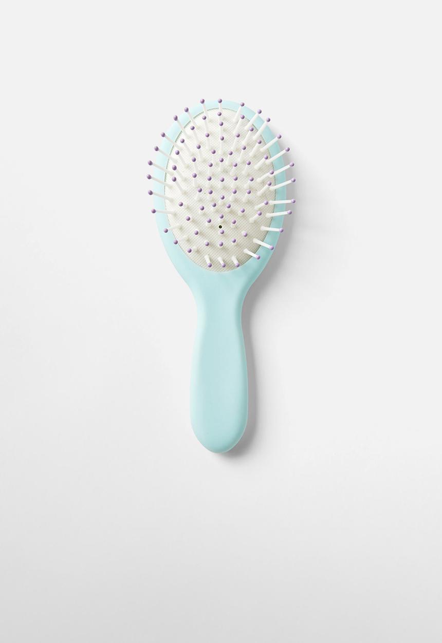 Cotton On - Kids licensed hair brush - lcn dis elsa/ice mint