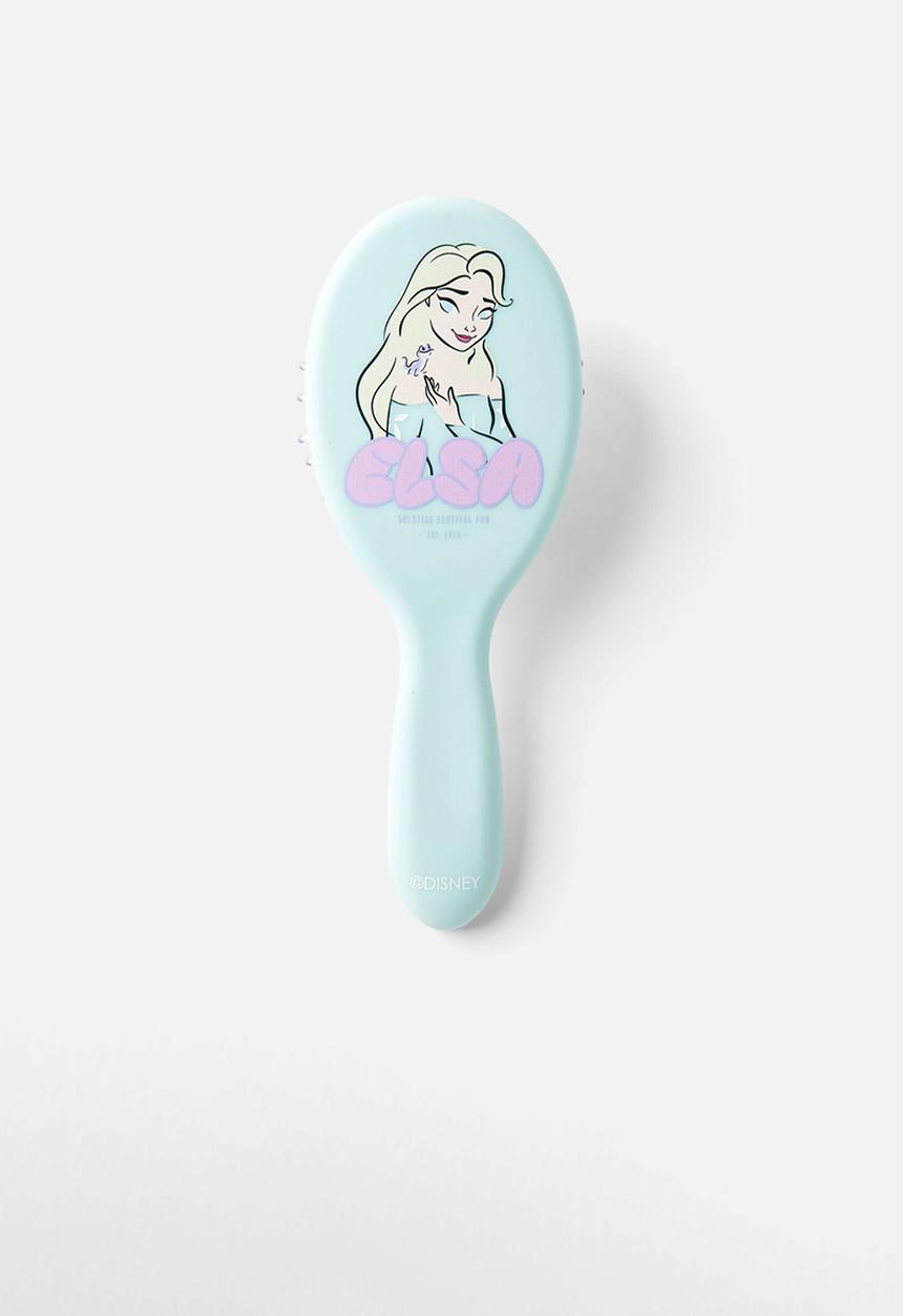 Cotton On - Kids licensed hair brush - lcn dis elsa/ice mint