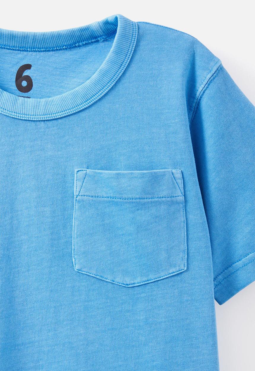 Cotton On - The essential short sleeve tee - deep sea blue wash