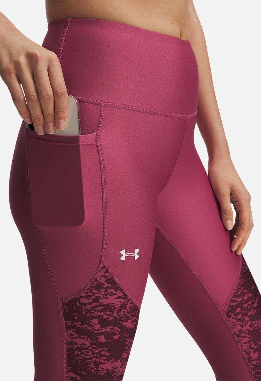 Under Armour - Tech Print Panel Ankle Leg - Burgundy