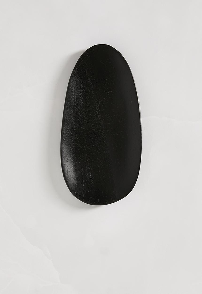 Sixth Floor - Oblong wooden platter - Black