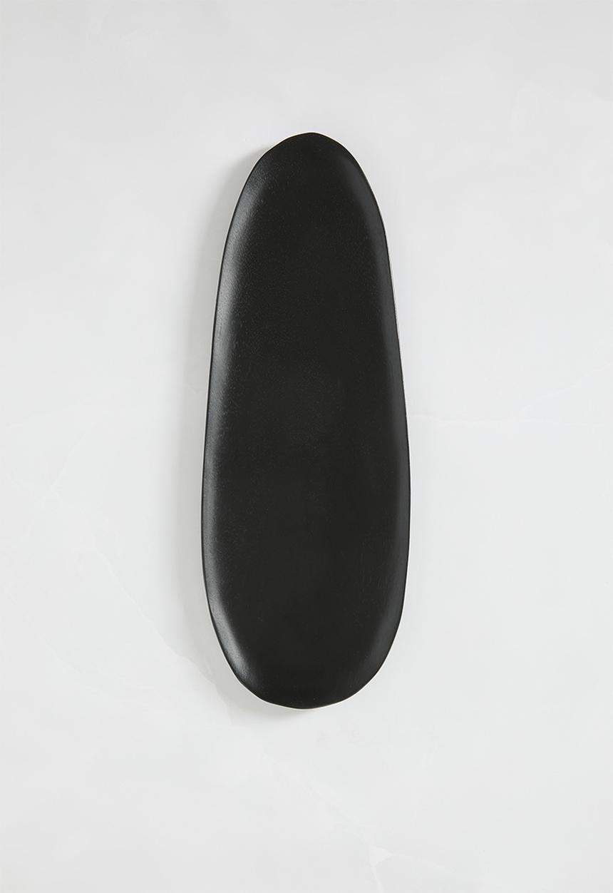 Sixth Floor - Oblong wooden platter - Black