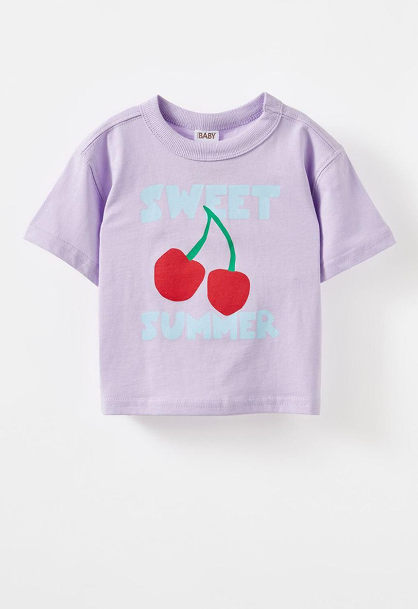 Cotton On - Bobbi short sleeve graphic tee -  vintage lilac/sweet summer