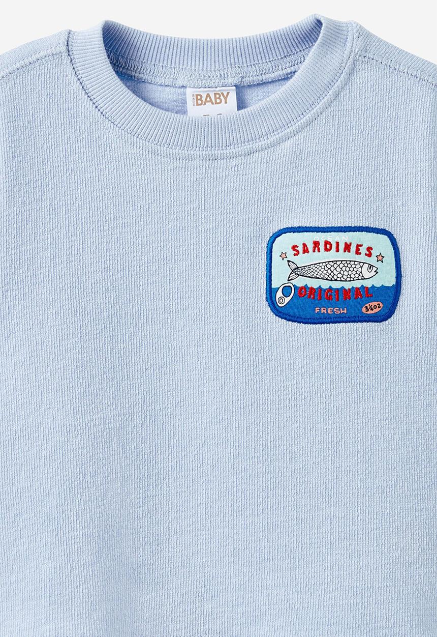 Cotton On - Tyla knit tee -  dawn blue/sardines