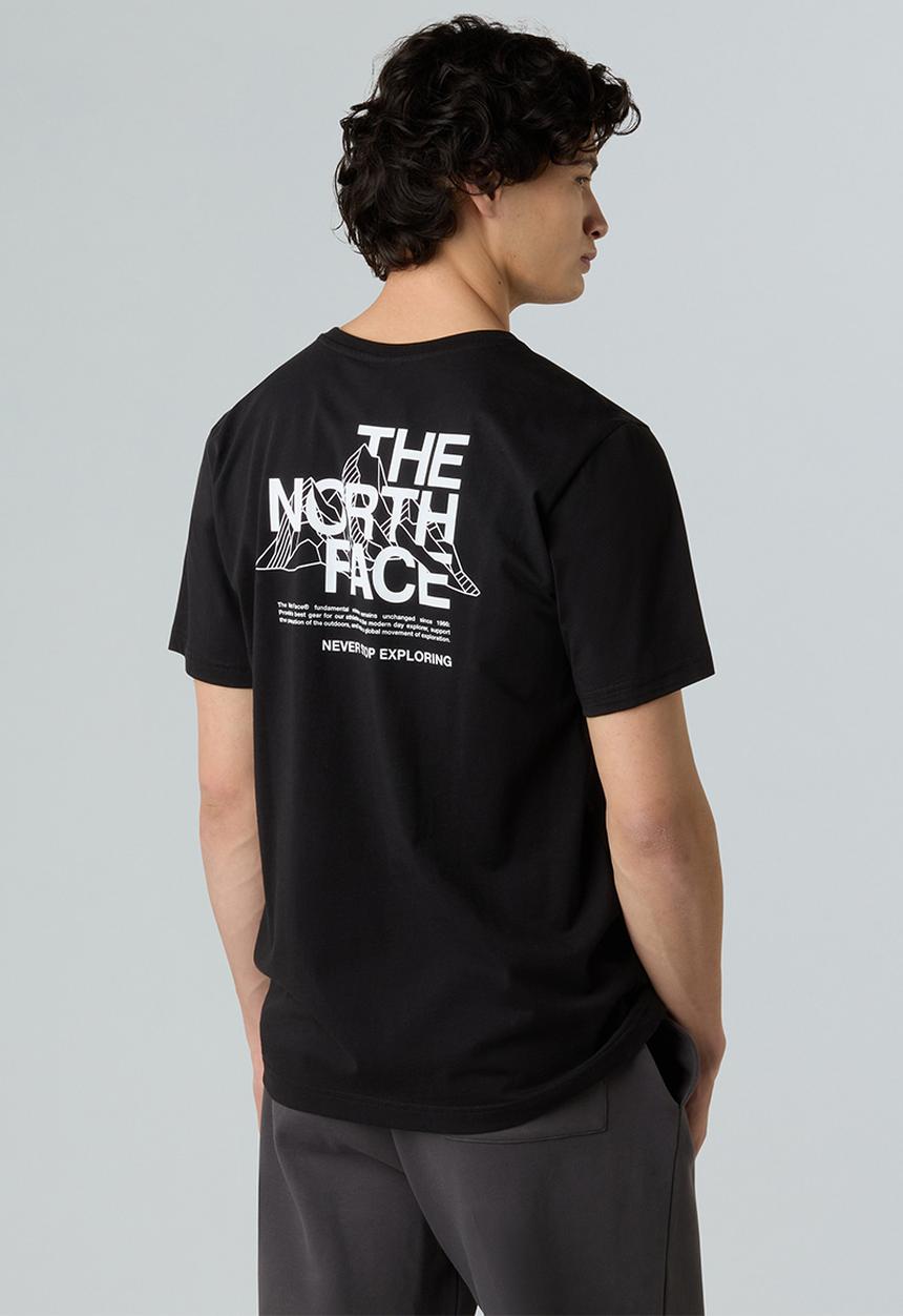 The North Face - S/S Mountain Sketch Tee - TNF Black (JK3)