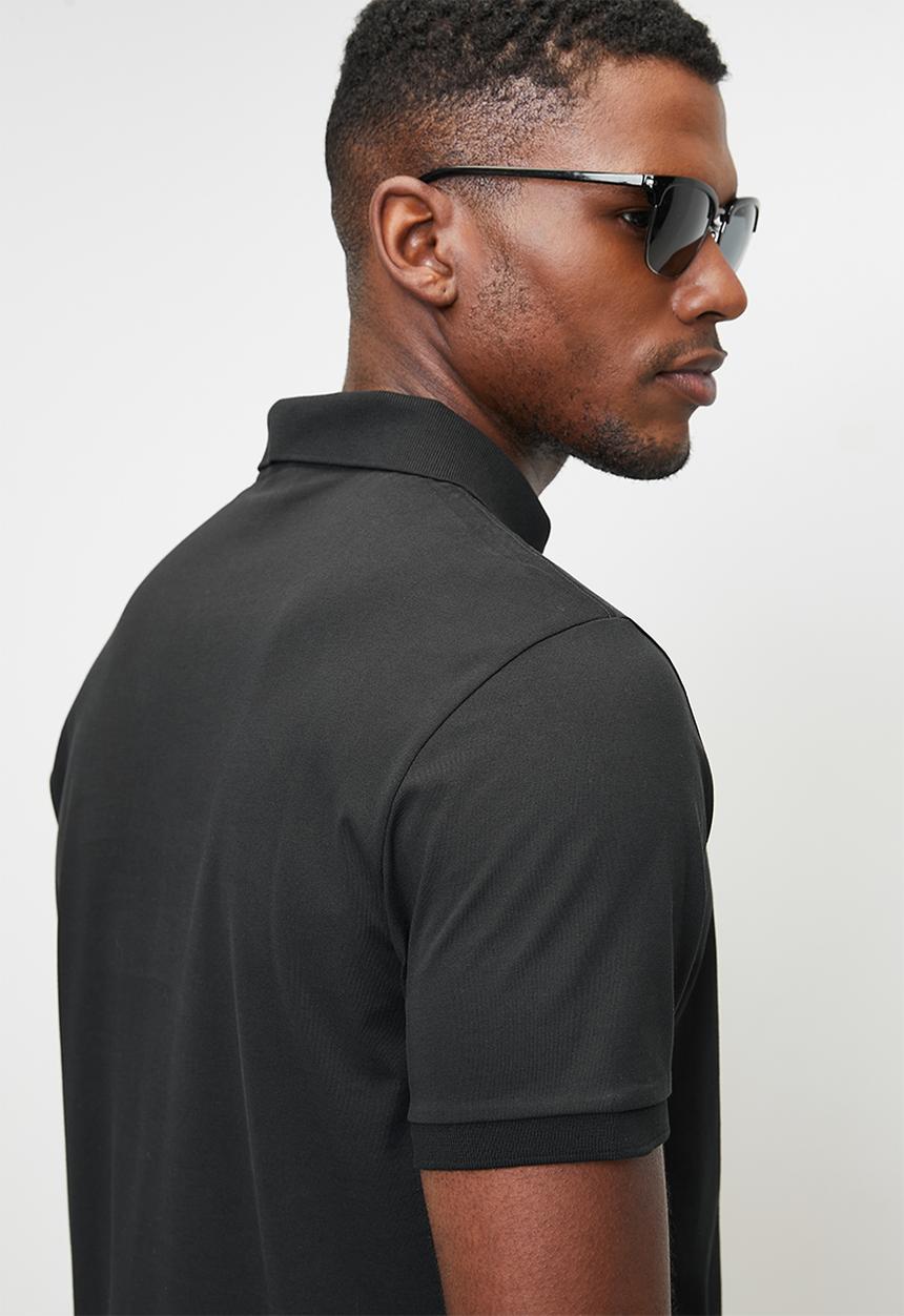 Calvin Klein - Short Sleeve Smooth Cotton Solid Polo - Black