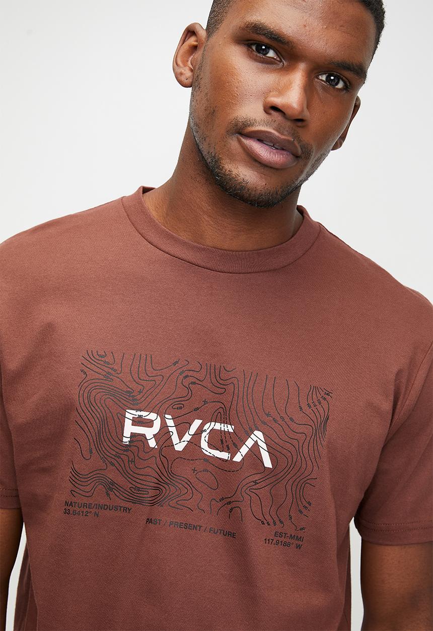 RVCA - Topo Xl Ss Red Stitch - Red Earth