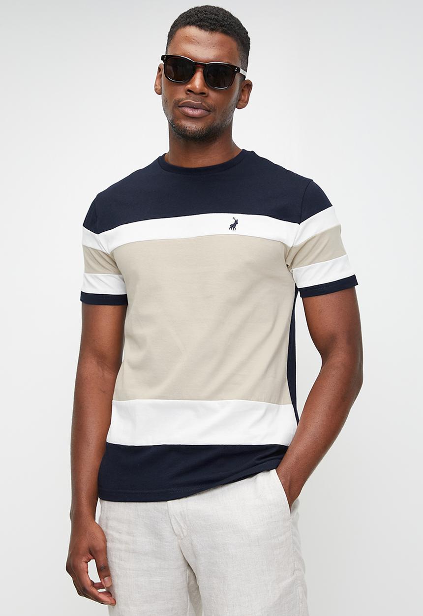 POLO - Brinley stripe printed short sleeve T-shirt - multi