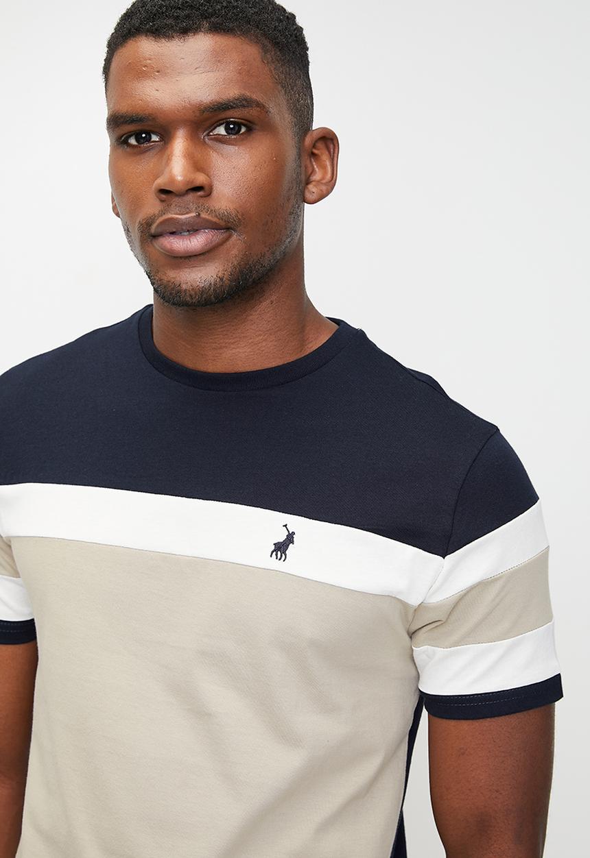 POLO - Brinley stripe printed short sleeve T-shirt - multi