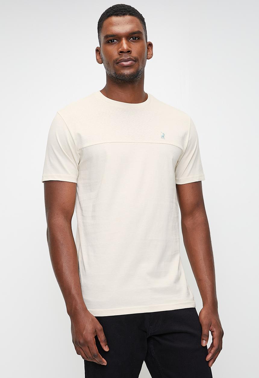 POLO - Bas linen blend short sleeve T-shirt - stone