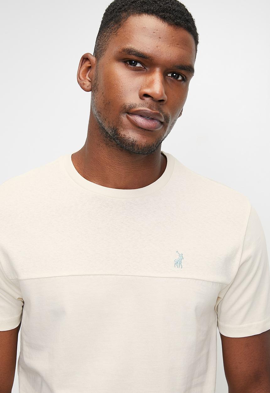 POLO - Bas linen blend short sleeve T-shirt - stone