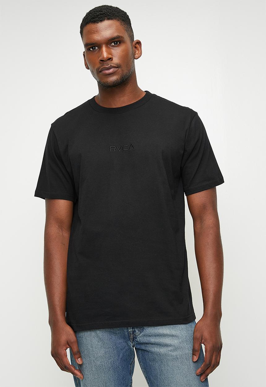 RVCA - Small RVCA Short Sleeve - Black & Black logo