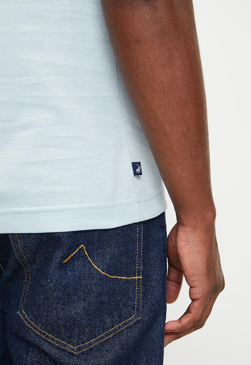 POLO - Baker printed short sleeve T-shirt - blue	