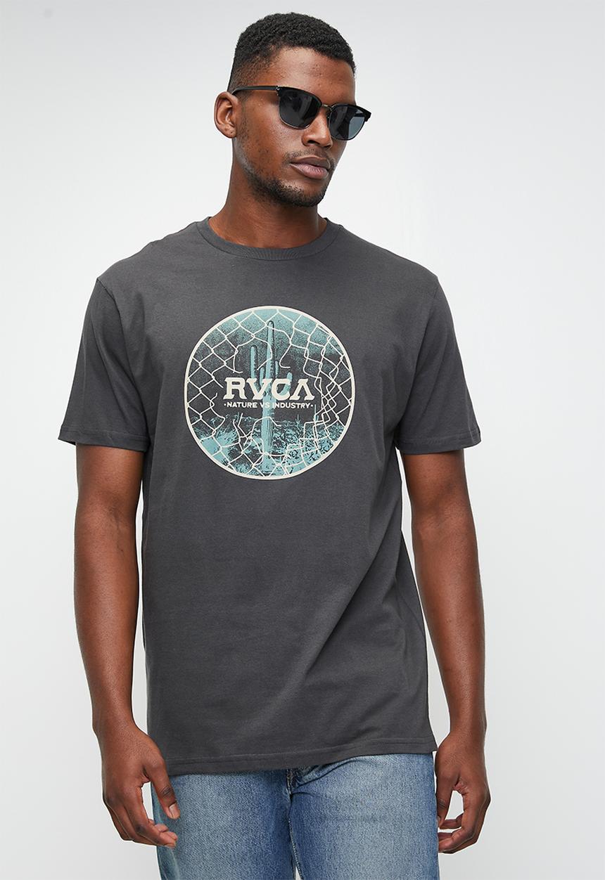 RVCA - Trespass Short Sleeve Red Stitch - Pirate Black
