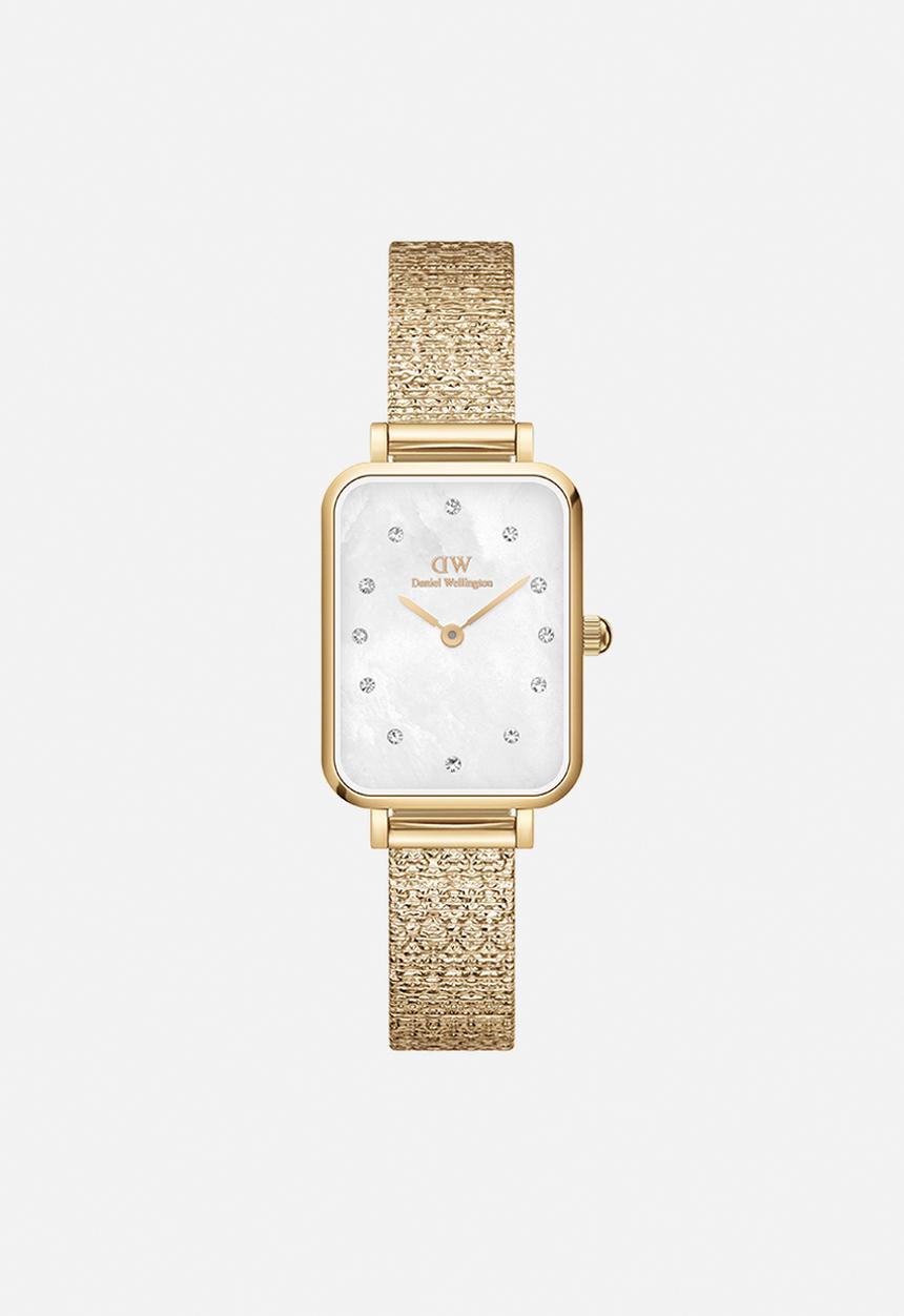 Daniel Wellington - Quadro Lumine Bezel Mop Watch -Gold 20X26 mm