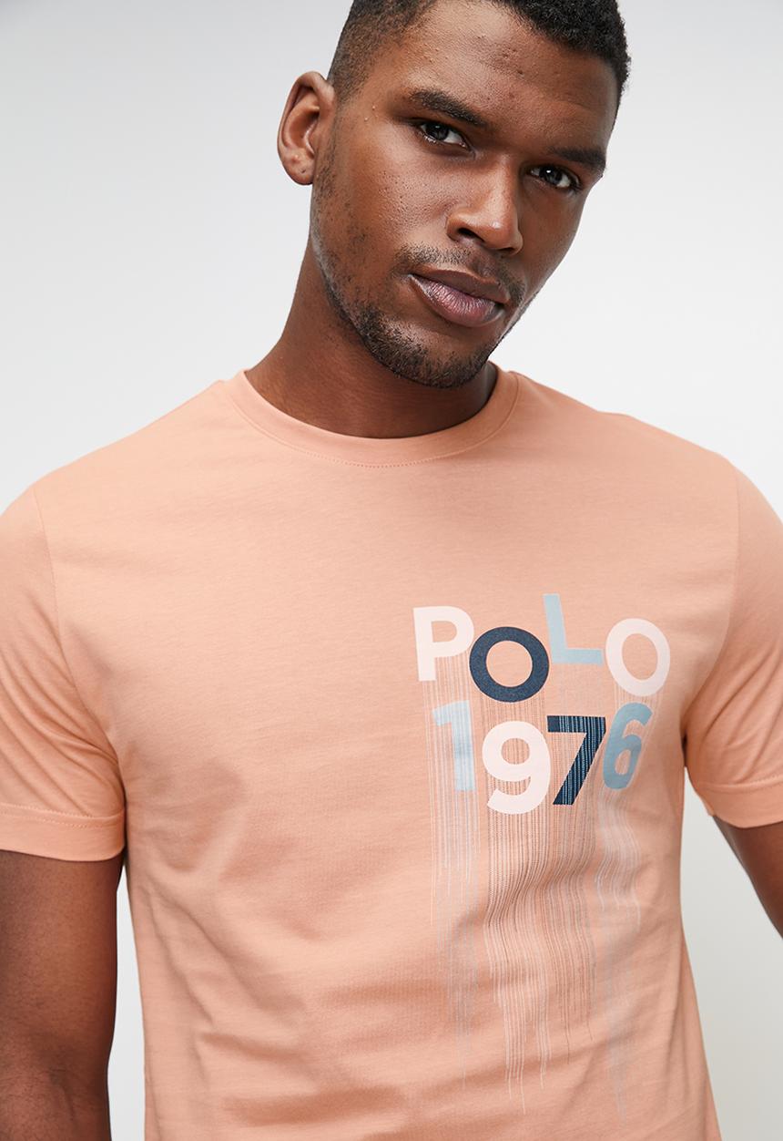 POLO - Bowie drip pony short sleeve T-shirt - pink