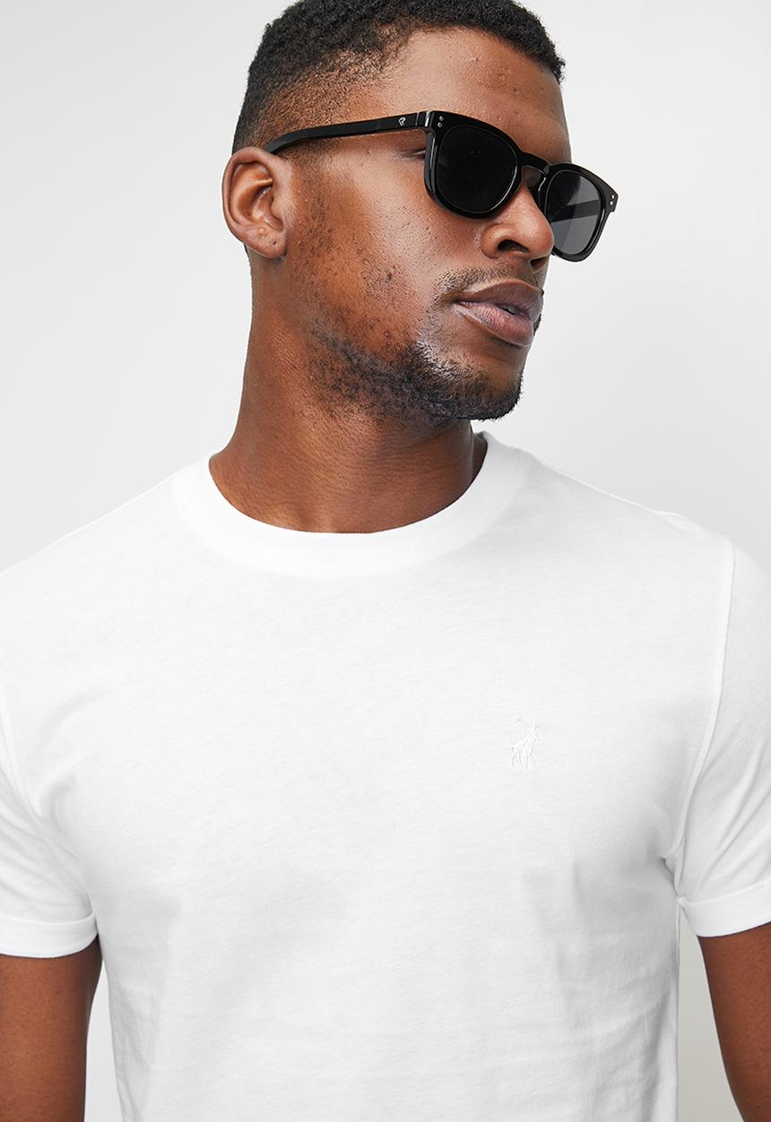 POLO - Clive pjc short sleeve melange tee - white		