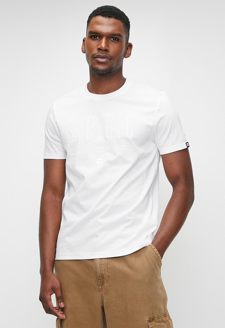 S.P.C.C - Cosmin Tee Regular Fit Fashion Tees - Optical White