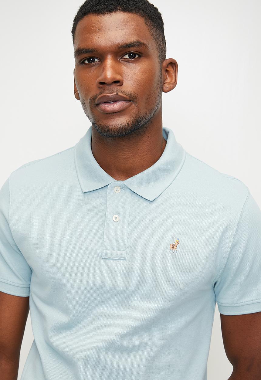 POLO - Carter essential pique short sleeve golfer - light blue	
