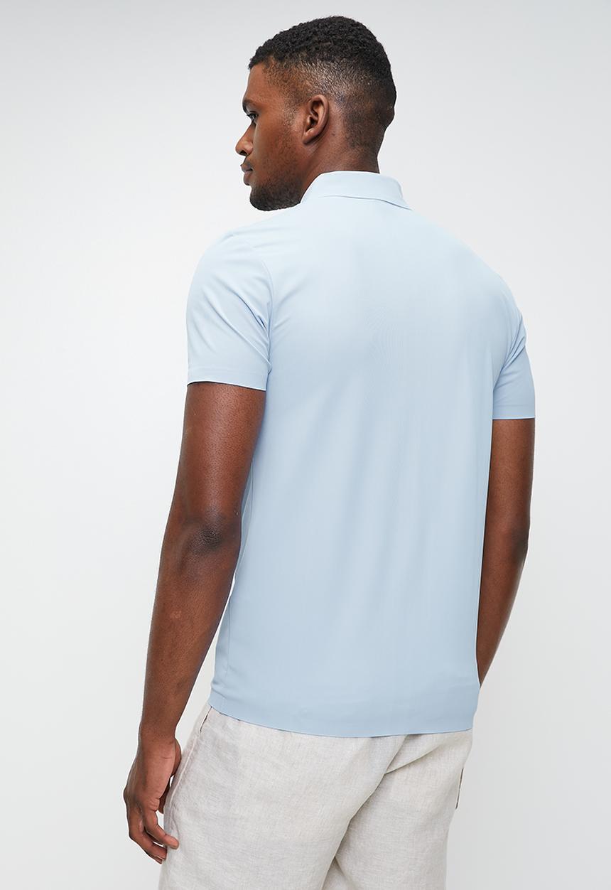 POLO - Khaya sport short sleeve tech golfer - light blue	