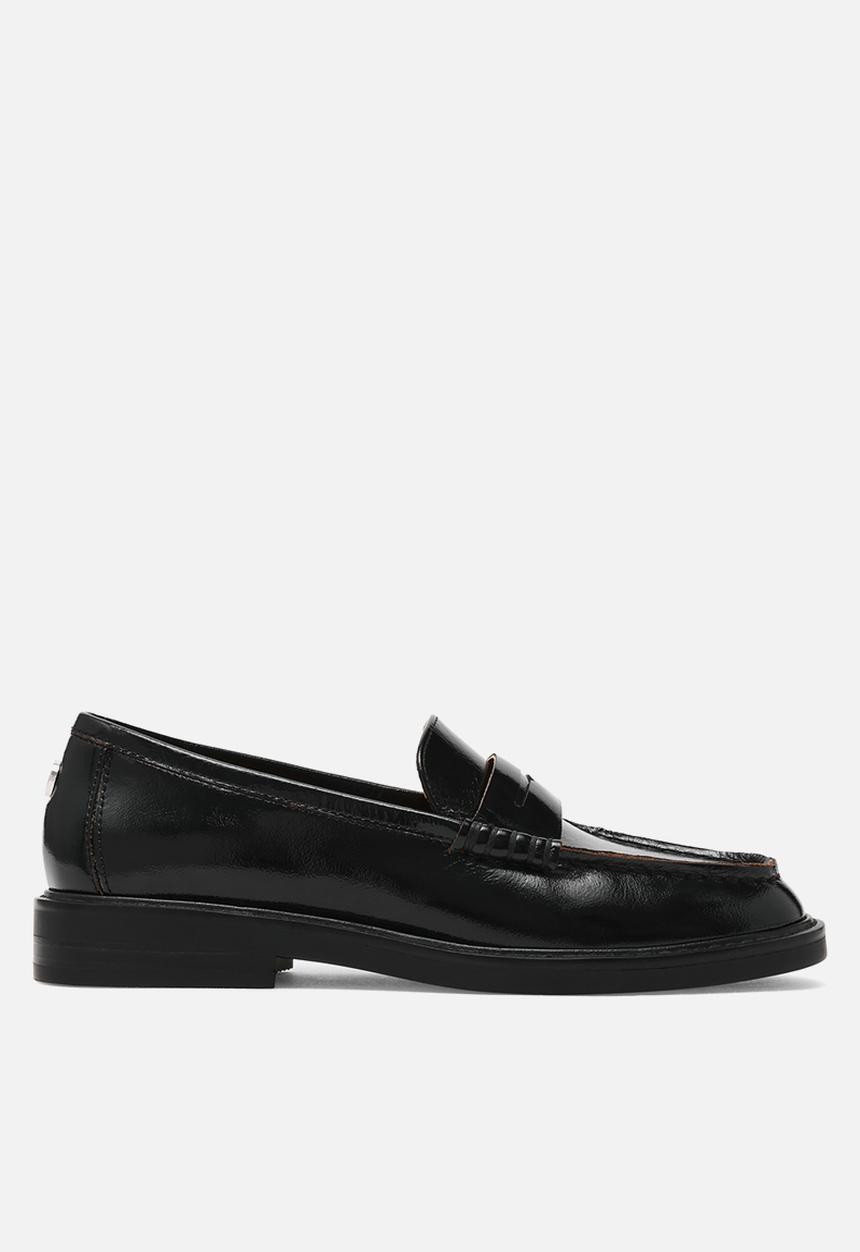 Steve Madden - Adison loafer  - black leat