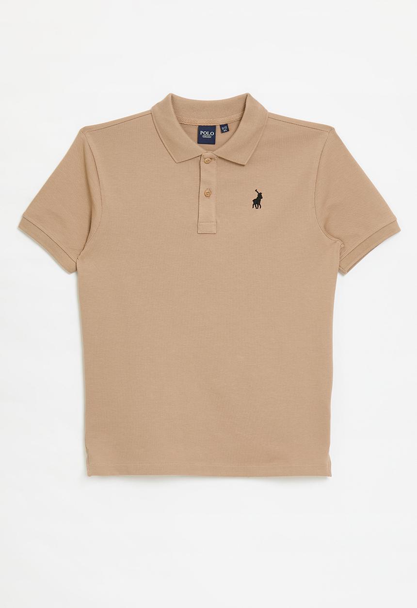 POLO - Boys austin short sleeve golfer - taupe
