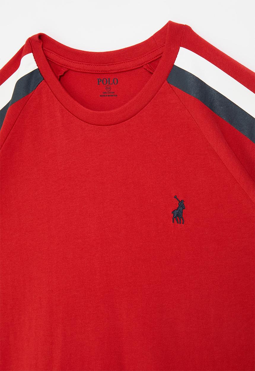 POLO - Boys carter raglan short sleeve tee - red