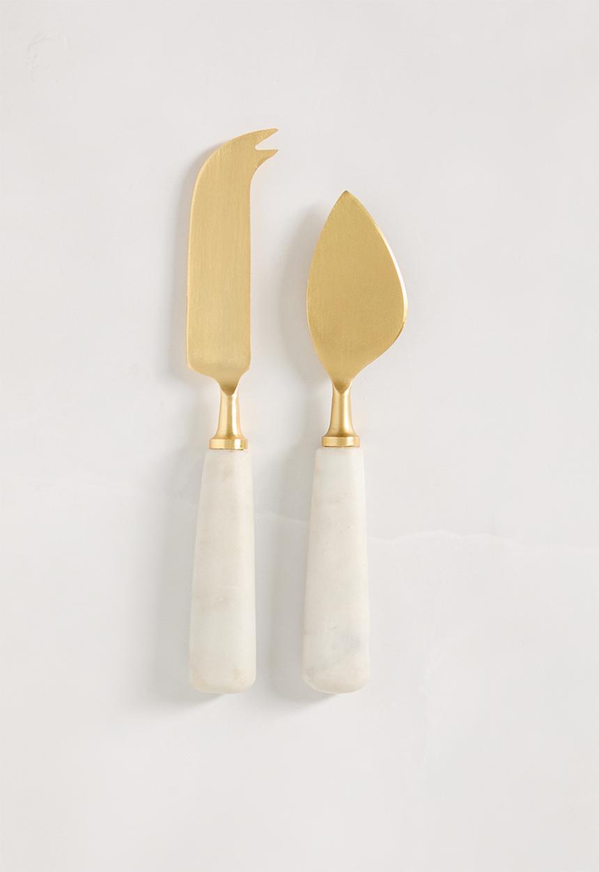Sixth Floor - Root cheese knives set of 2 - Natural