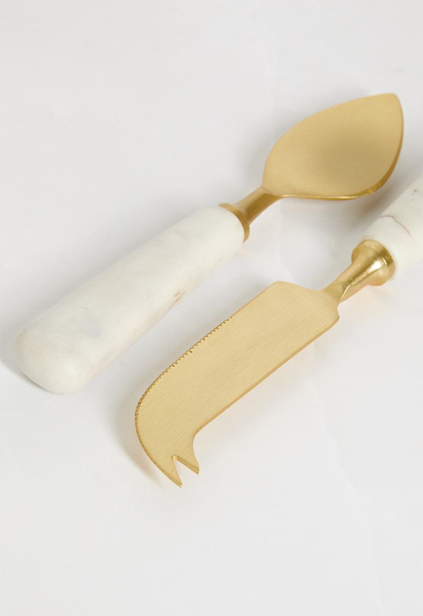 Sixth Floor - Root cheese knives set of 2 - Natural