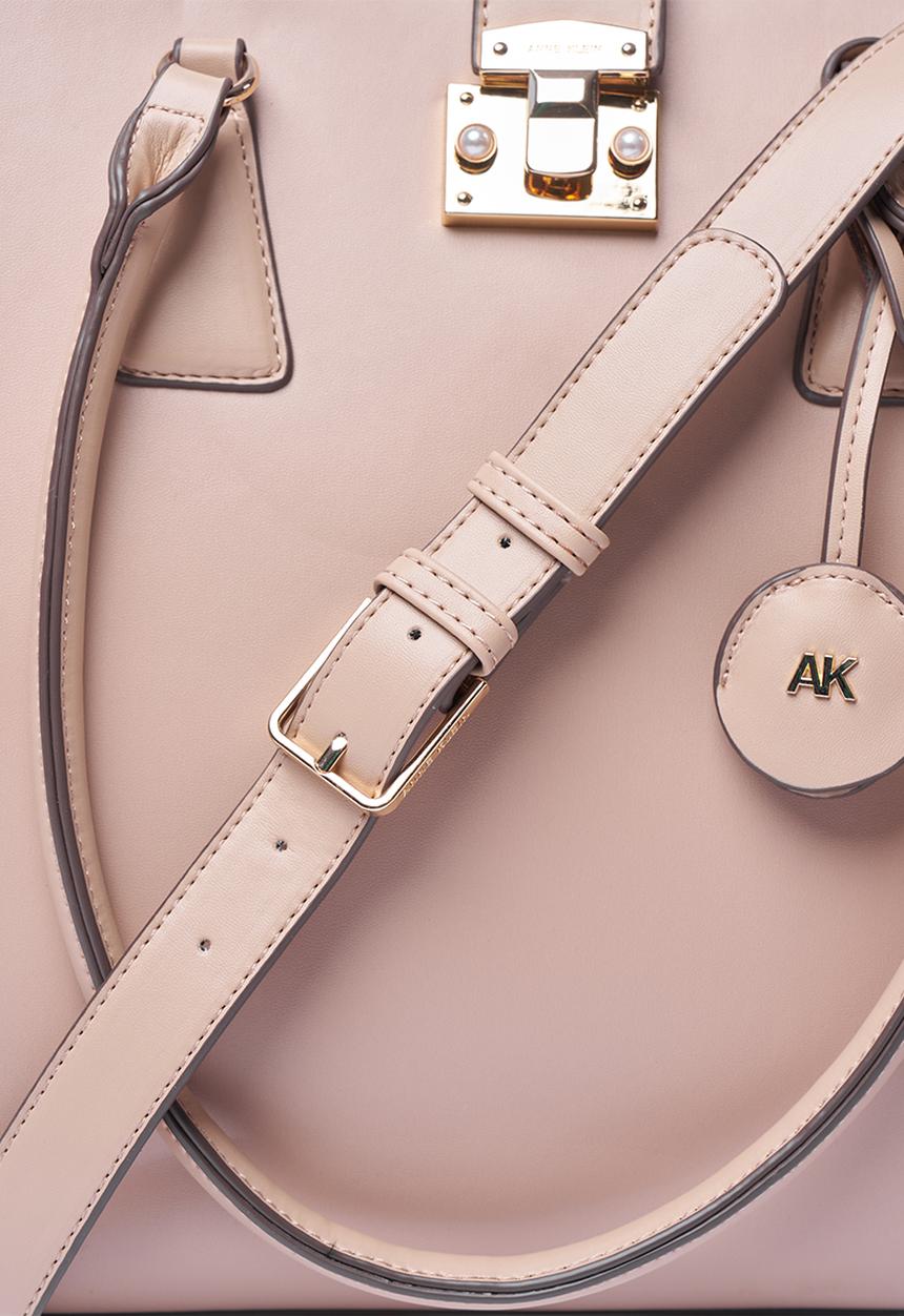 Anne Klein - Exclusive Tote With Laptop Case & Detachable Crossbody Strap Bag-Blush