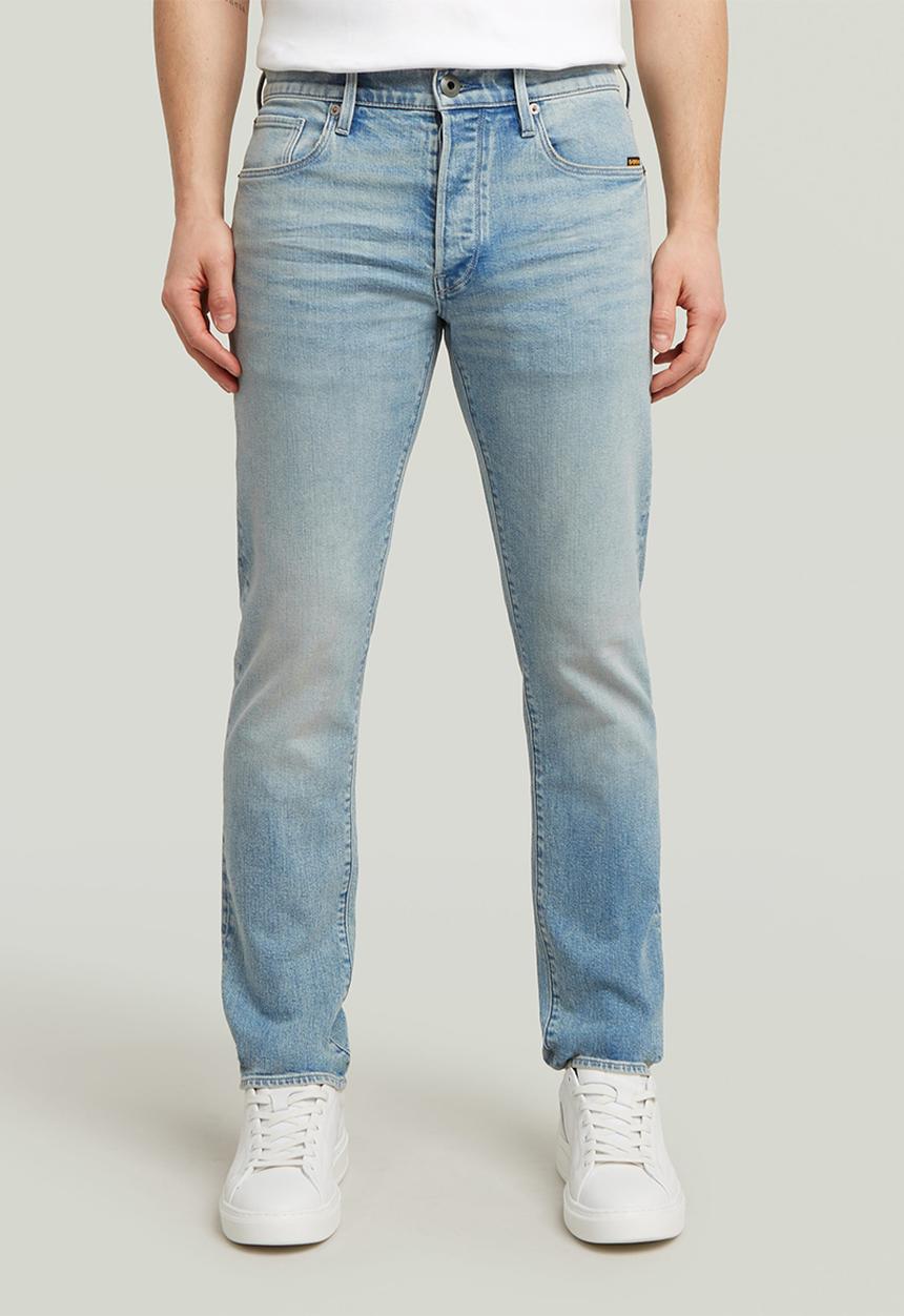 G-STAR - 3301 Slim - Sun Faded Pacific Blue