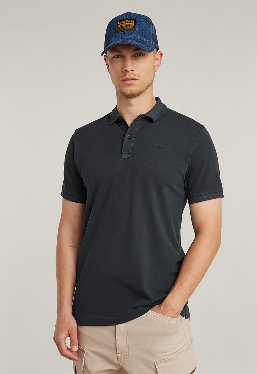 G-STAR - Dunda Overdyed Slim Polo S\S - Salute Gd