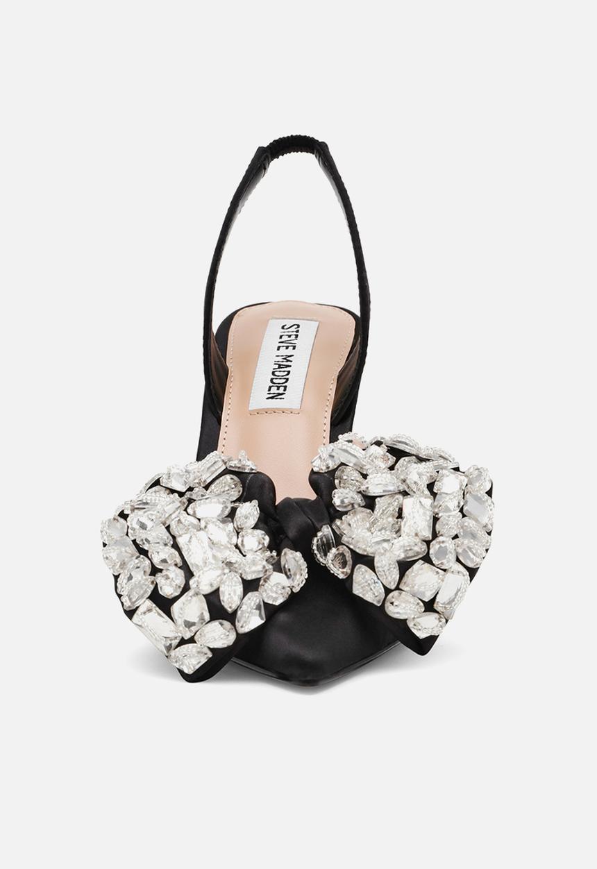 Steve Madden - Lovie heel - blk satin