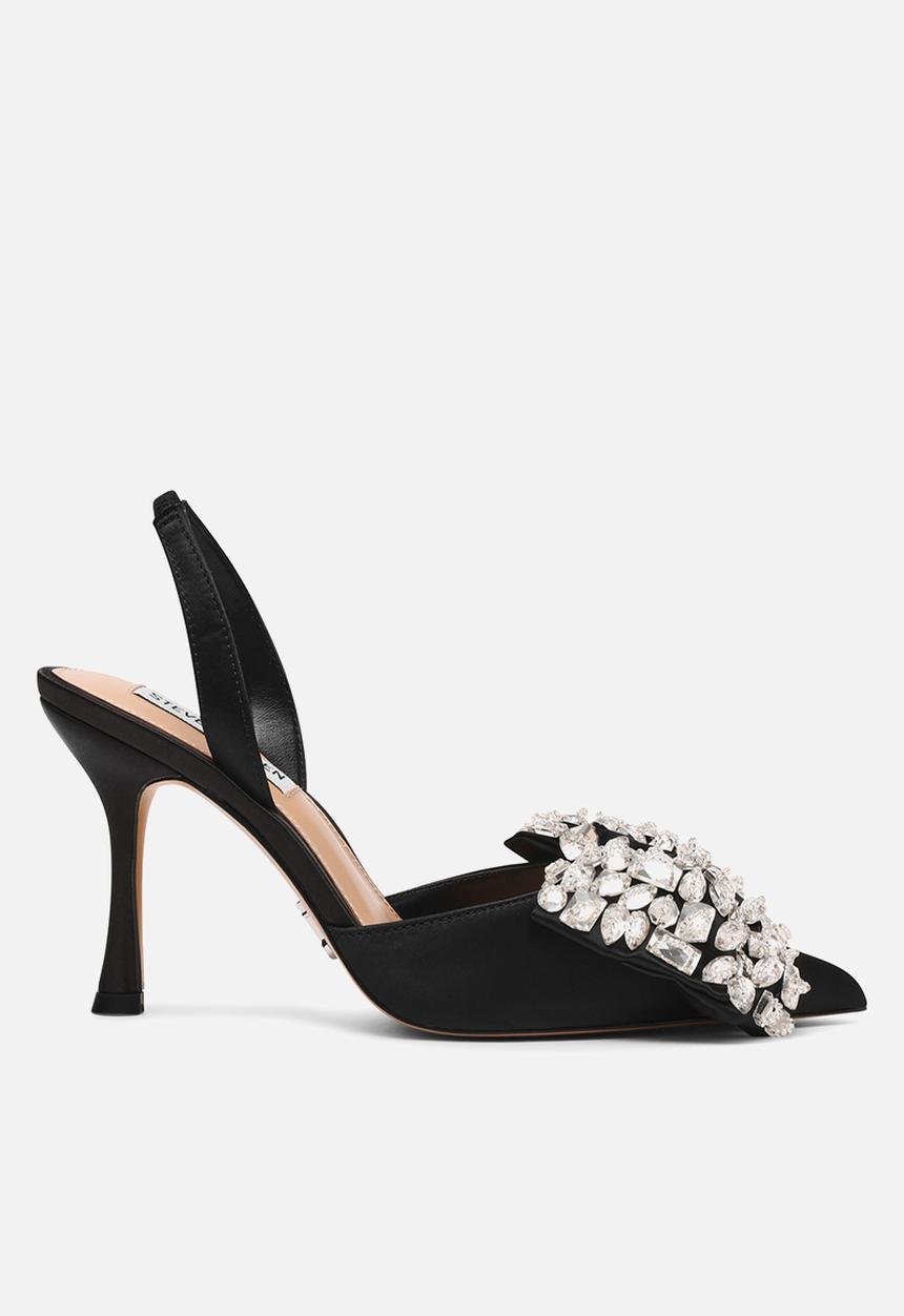 Steve Madden - Lovie heel - blk satin