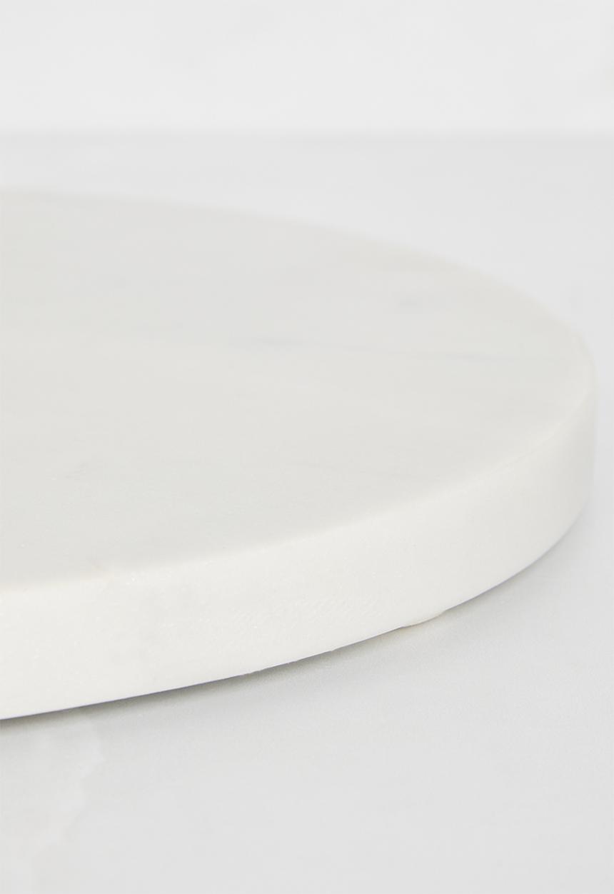 Sixth Floor - Roll round marble chopping board - White