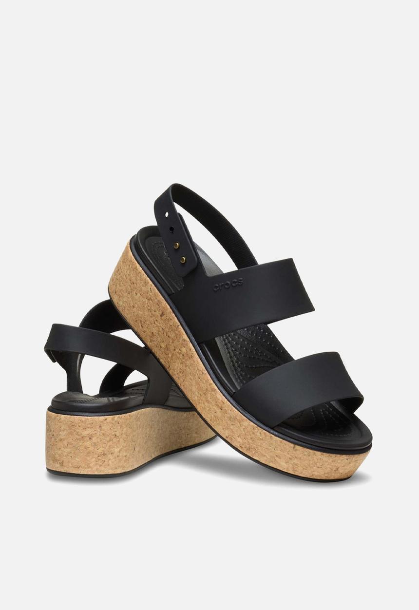 Crocs - Brooklyn klyn cork low wedge - black
