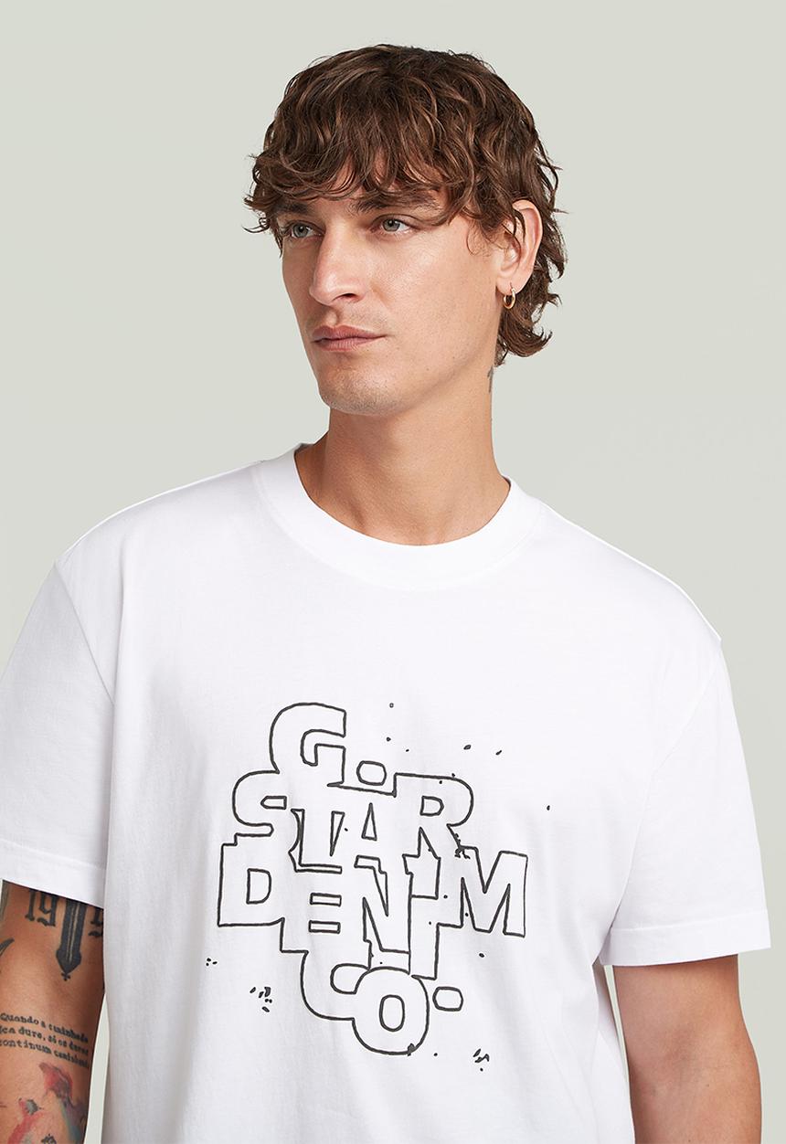 G-STAR - Hd Print R T - White