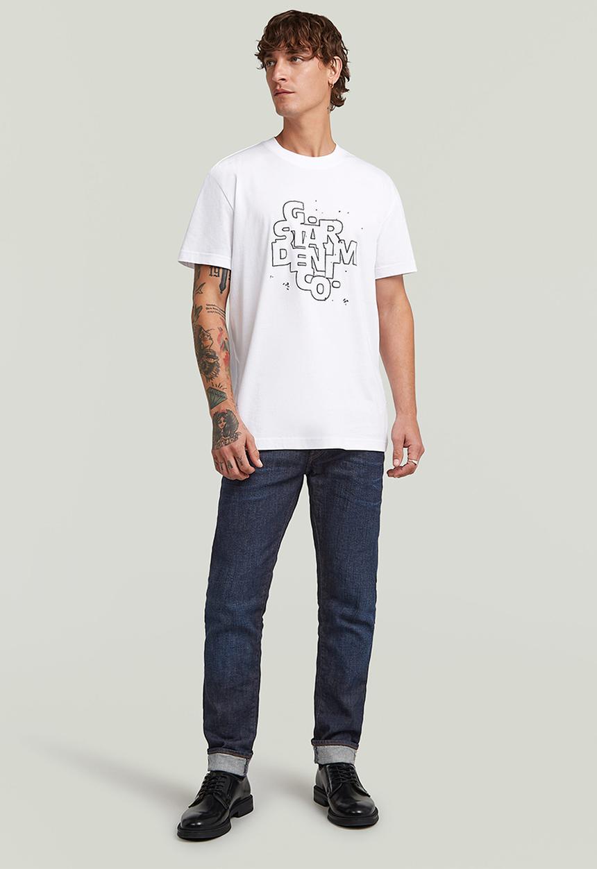 G-STAR - Hd Print R T - White