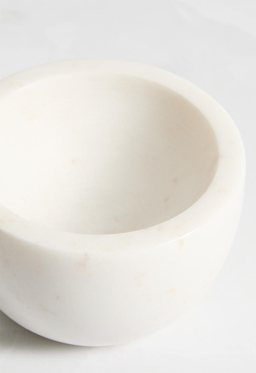 Sixth Floor - Mega marble pestle & mortar - White