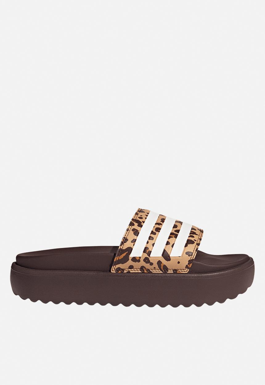 adidas Originals - Adilette platform - jr9234 - shadow brown/ftwr white/magic beige