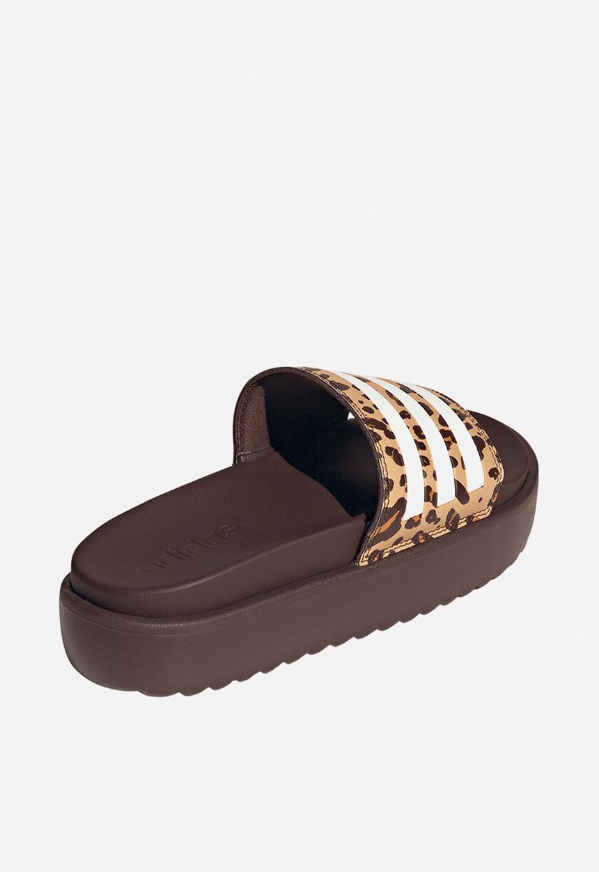adidas Originals - Adilette platform - jr9234 - shadow brown/ftwr white/magic beige