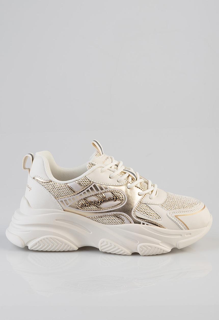 SISSY BOY - JESSICA SNEAKER - CREAM & GOLD