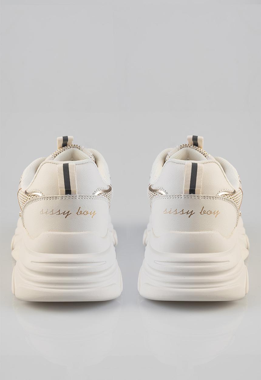 SISSY BOY - JESSICA SNEAKER - CREAM & GOLD