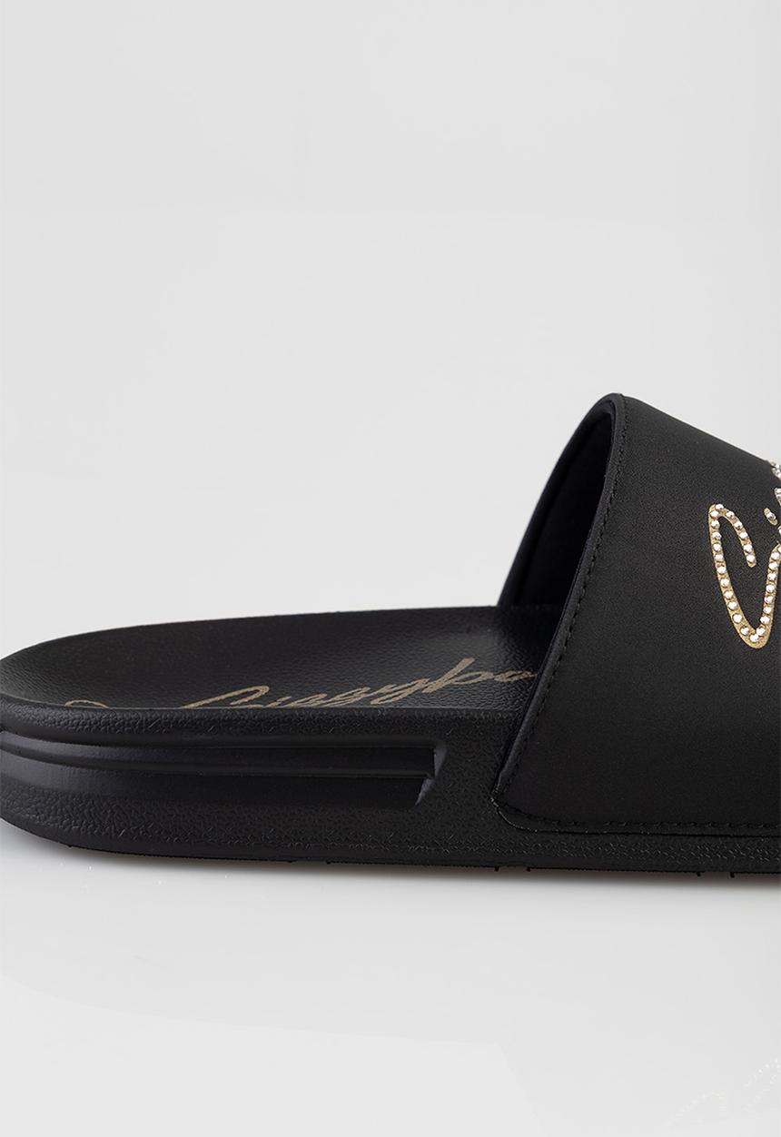 SISSY BOY - PAULA BOLD SLIDE - BLACK
