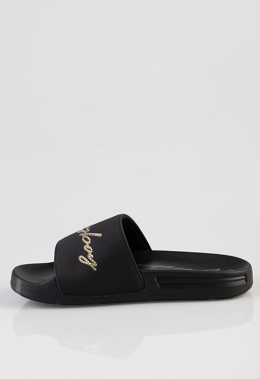 SISSY BOY - PAULA BOLD SLIDE - BLACK