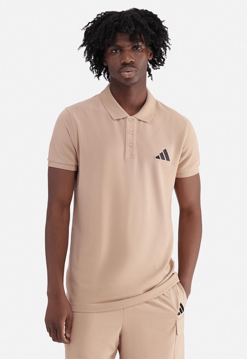 adidas Performance - Essentials Small Logo Piqué Polo Shirt - Brown