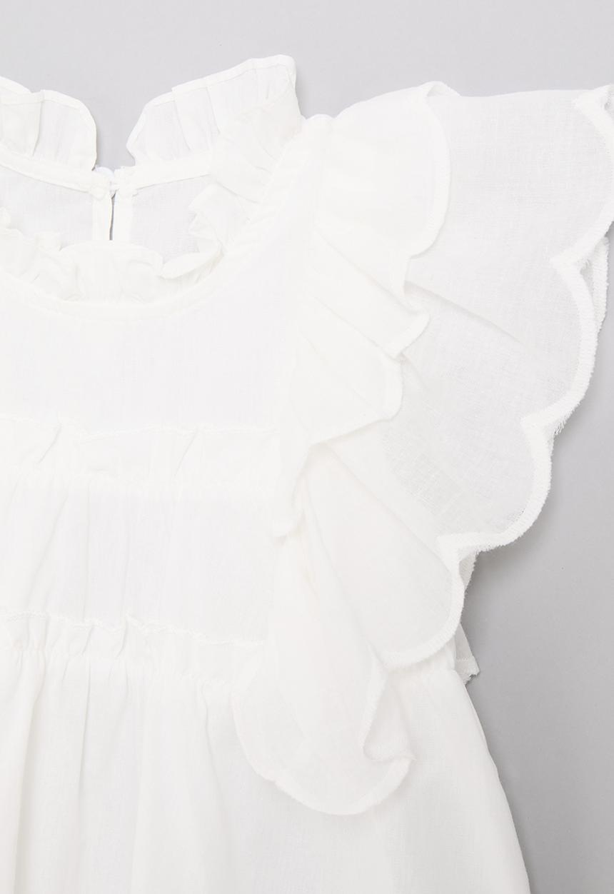 Pop Candy - Ruffle blouse - white